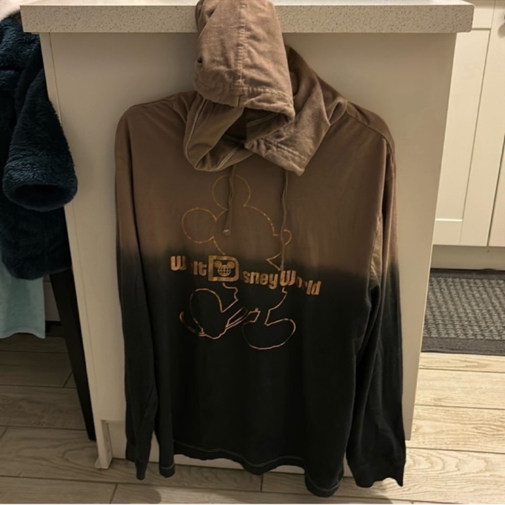 Disney Brown and Black Mickey Mouse Hoodie